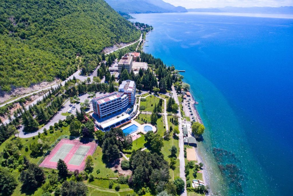 Hotel en el Lago Ohrid de Macedonia